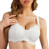 Magic Front Closure Push Up Thin Cup Wireless Lace - Magic Bra