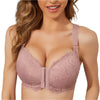 Magic Front Closure Push Up Thin Cup Wireless Lace - Magic Bra