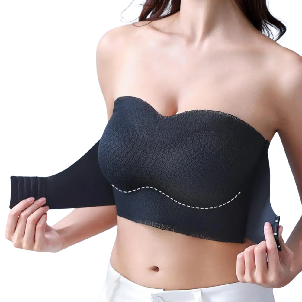 Magic Strapless Front Buckle Convertible Wireless Bra