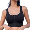 Magic Front Zip Crossback Sports Bra | High-Impact Support & Breathable Comfort