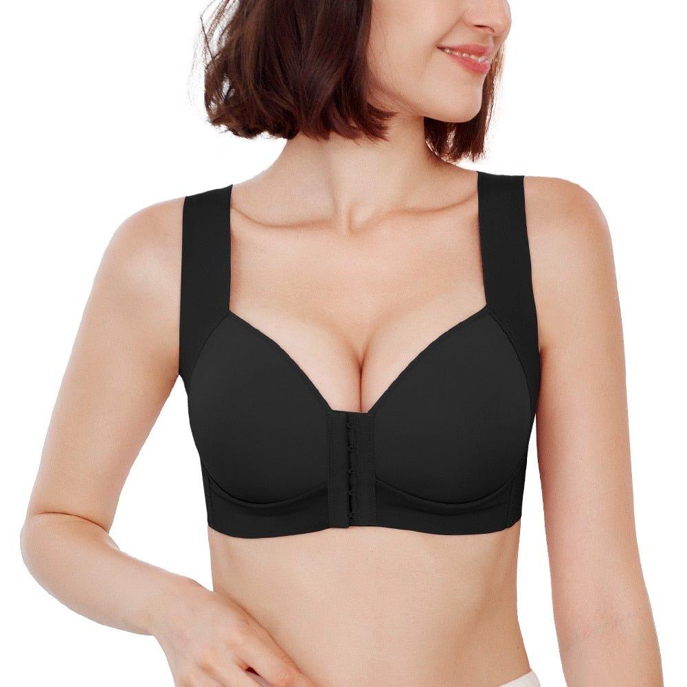 Front Button Nursing Bra Big Breasts Adjustable Seamless - Temu Belgium