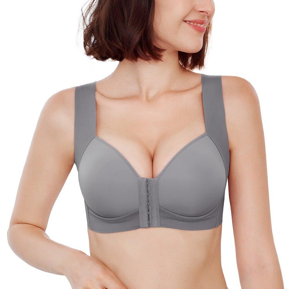 Up To 47% Off Seamless Front Closure Bra Push-Up Bra Three-Pack