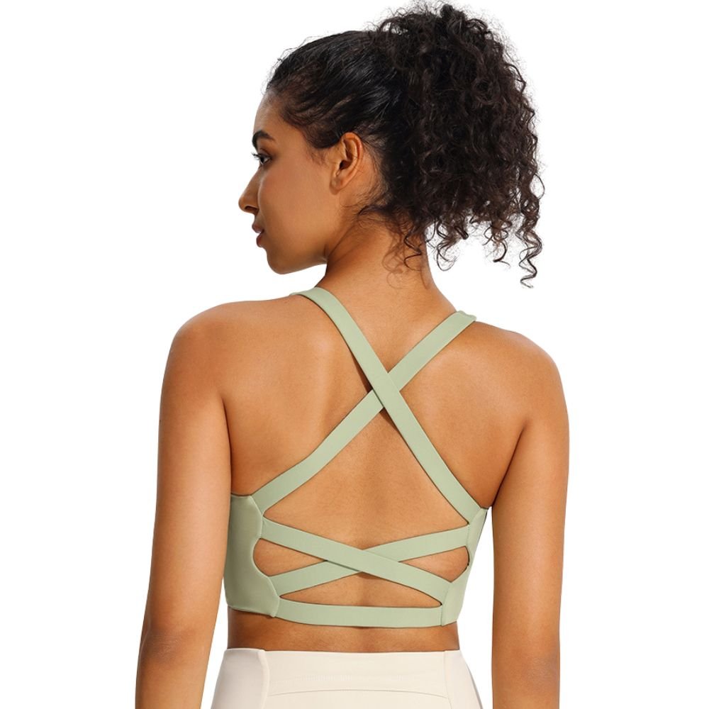 Magic Seamless Padded Sports Bra | Criss - Cross Back Design - Magic Bra