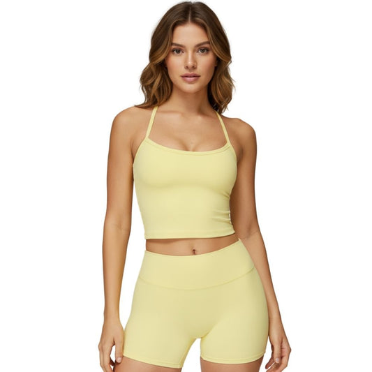 Magic Strappy Built - In Bra Tank Top with Removable Pads | Seamless Support Cami for Yoga & Everyday Wear - Magic Bra