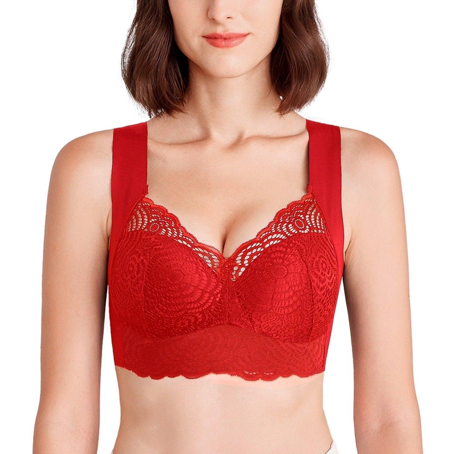 Magic Wire Free Lace Bras Thin Cup Plus Size - Magic Bra