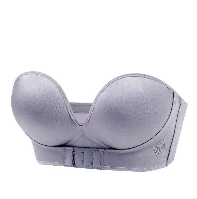 Available] Get New Front Buckle Strapless Wireless Bra